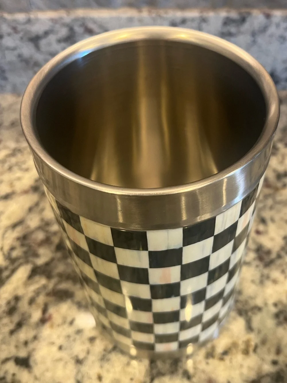 Mackenzie-Childs Courtly Check Wine Cooler. Like new condition.